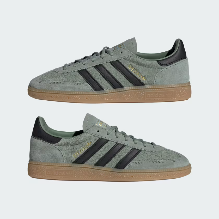 Adidas Handball Spezial Shoes Silver Green / Core Black / Gum