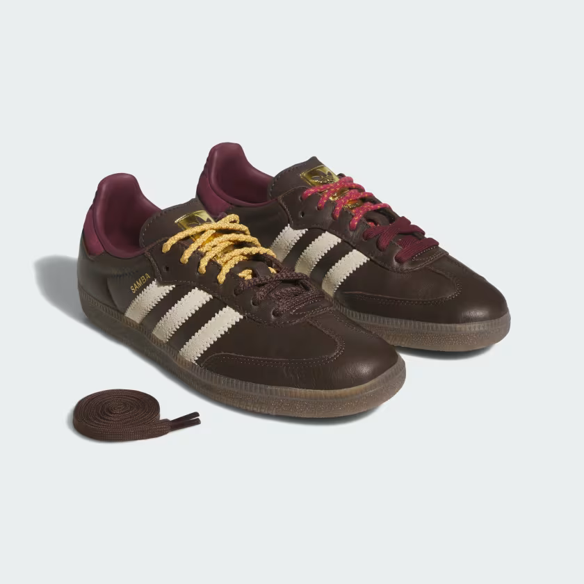 Adidas Samba OG Shoes  Brown / Warm Vanilla / Maroon