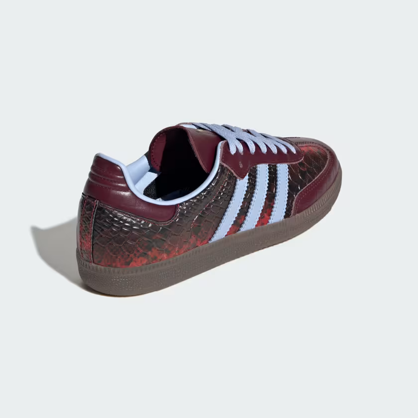 Adidas Samba OG Shoes Maroon / Blue Dawn / Gold Metallic