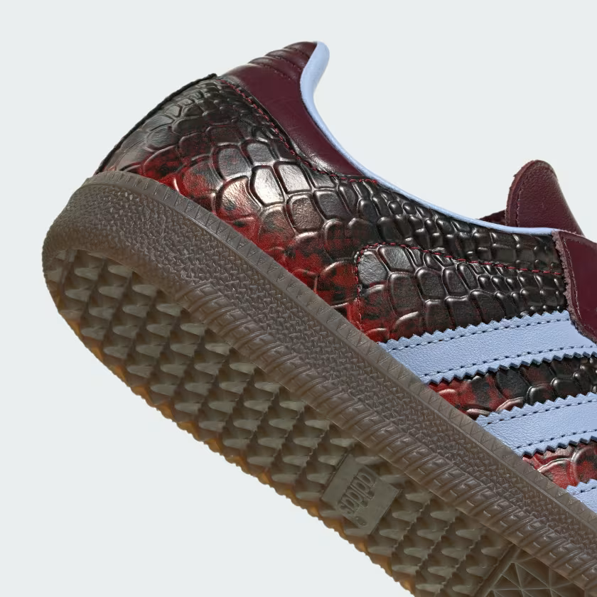 Adidas Samba OG Shoes Maroon / Blue Dawn / Gold Metallic