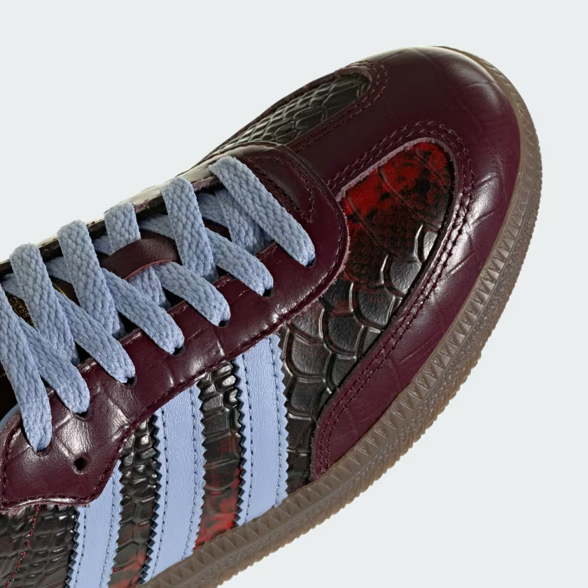 Adidas Samba OG Shoes Maroon / Blue Dawn / Gold Metallic
