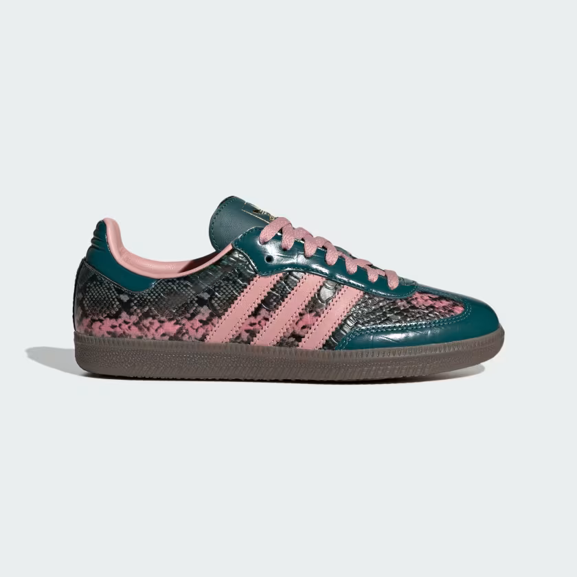 Adidas Samba OG Shoes Rich Green / Wonder Mauve / Gold Metallic