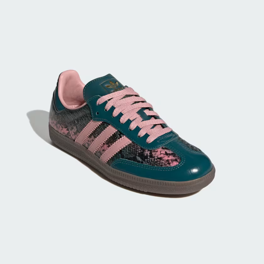Adidas Samba OG Shoes Rich Green / Wonder Mauve / Gold Metallic