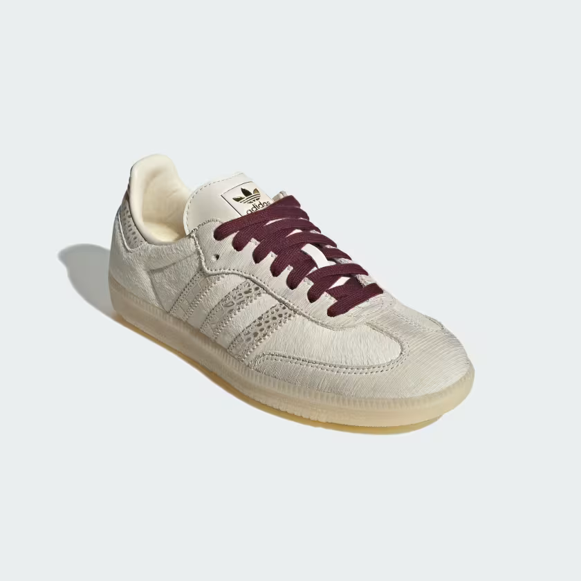 Adidas Samba OG Shoes  Cream White / Cream White / Maroon