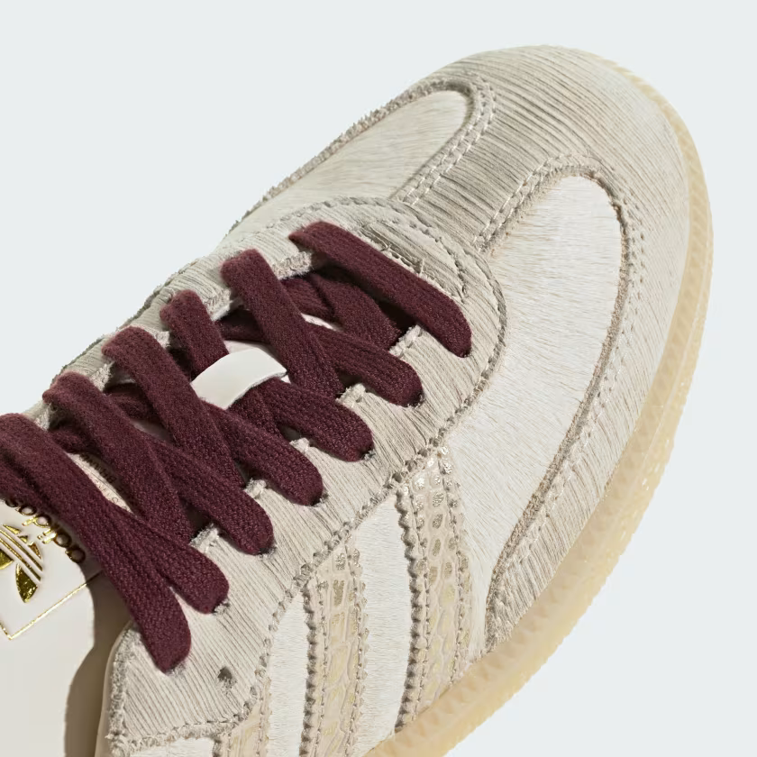 Adidas Samba OG Shoes  Cream White / Cream White / Maroon