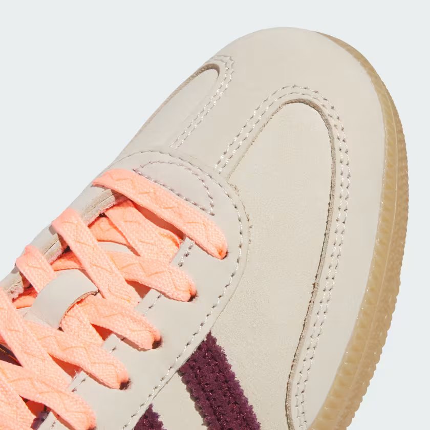 Adidas Samba OG Shoes  Wonder White / Maroon / Frozen Turbo