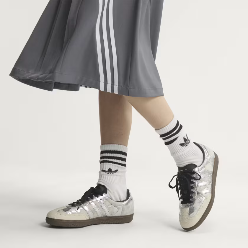 Adidas Samba OG Shoes Cream White / Silver Metallic / Core Black