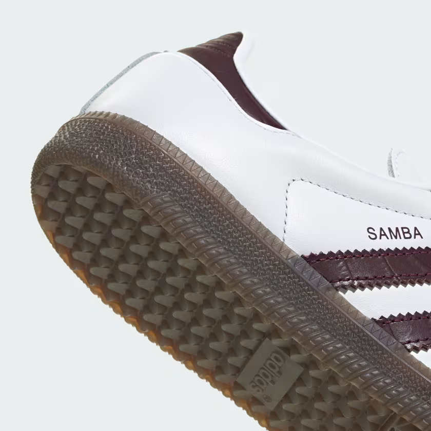 Adidas Samba OG Shoes Cloud White / Maroon / Gum
