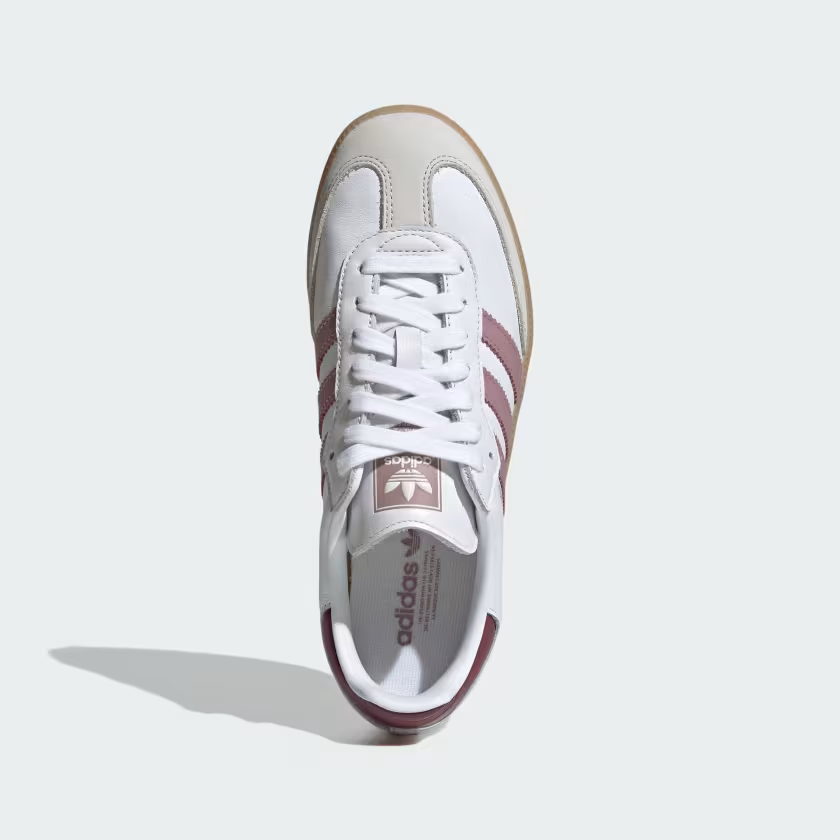 Adidas Samba OG Shoes Cloud White / Magic Mauve / Burgundy