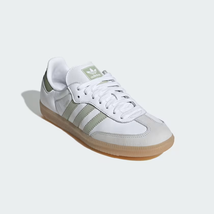 Adidas Samba OG Shoes Cloud White / Halo Green / Tent Green