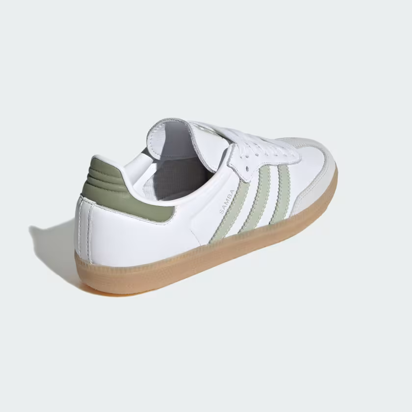 Adidas Samba OG Shoes Cloud White / Halo Green / Tent Green