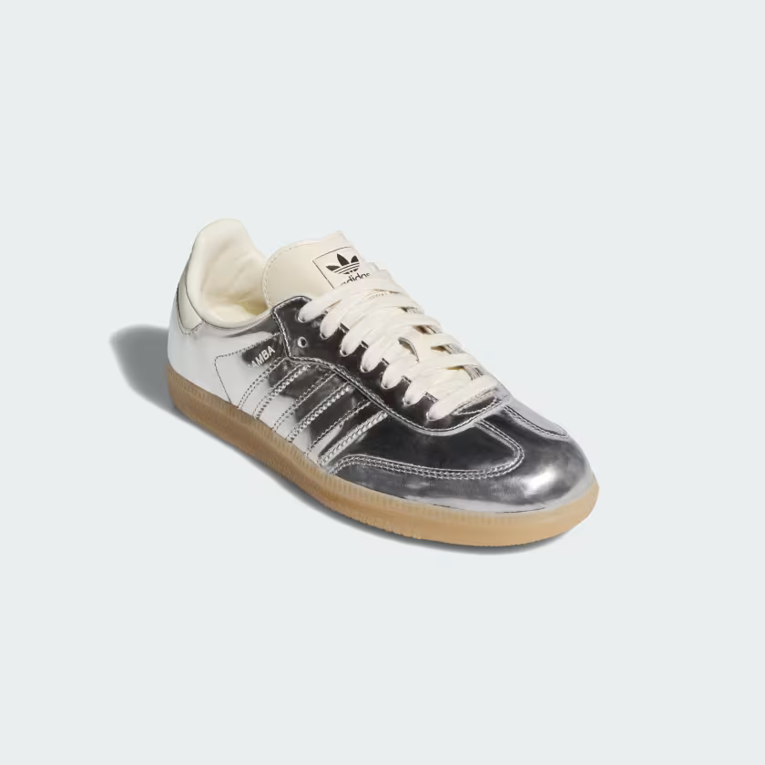 Adidas Samba OG Shoes Silver Metallic / Silver Metallic / Gum