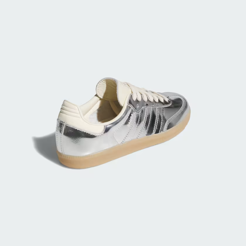 Adidas Samba OG Shoes Silver Metallic / Silver Metallic / Gum