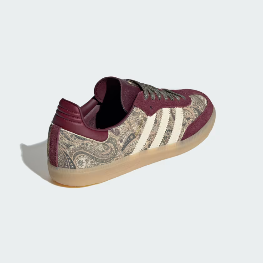 Adidas Samba OG Shoes Maroon / Warm Vanilla / Olive Strata