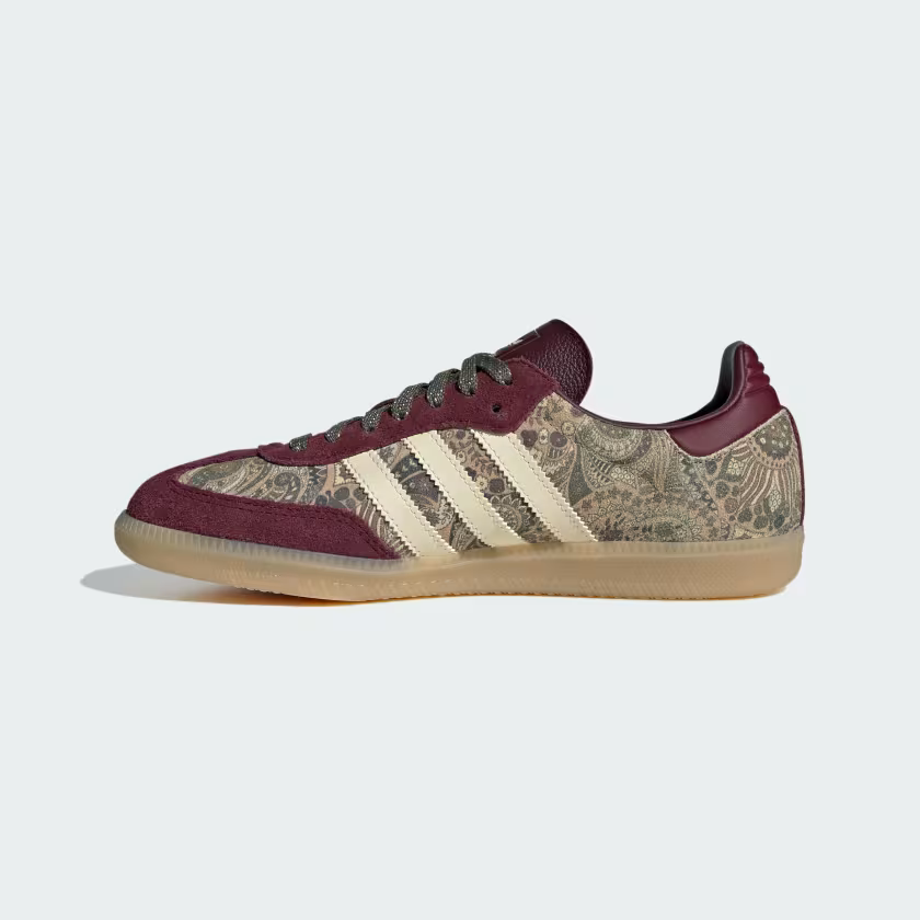 Adidas Samba OG Shoes Maroon / Warm Vanilla / Olive Strata