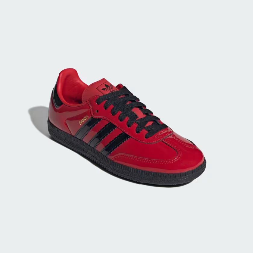 Adidas Samba OG Shoes Better Scarlet / Core Black / Gold Metallic