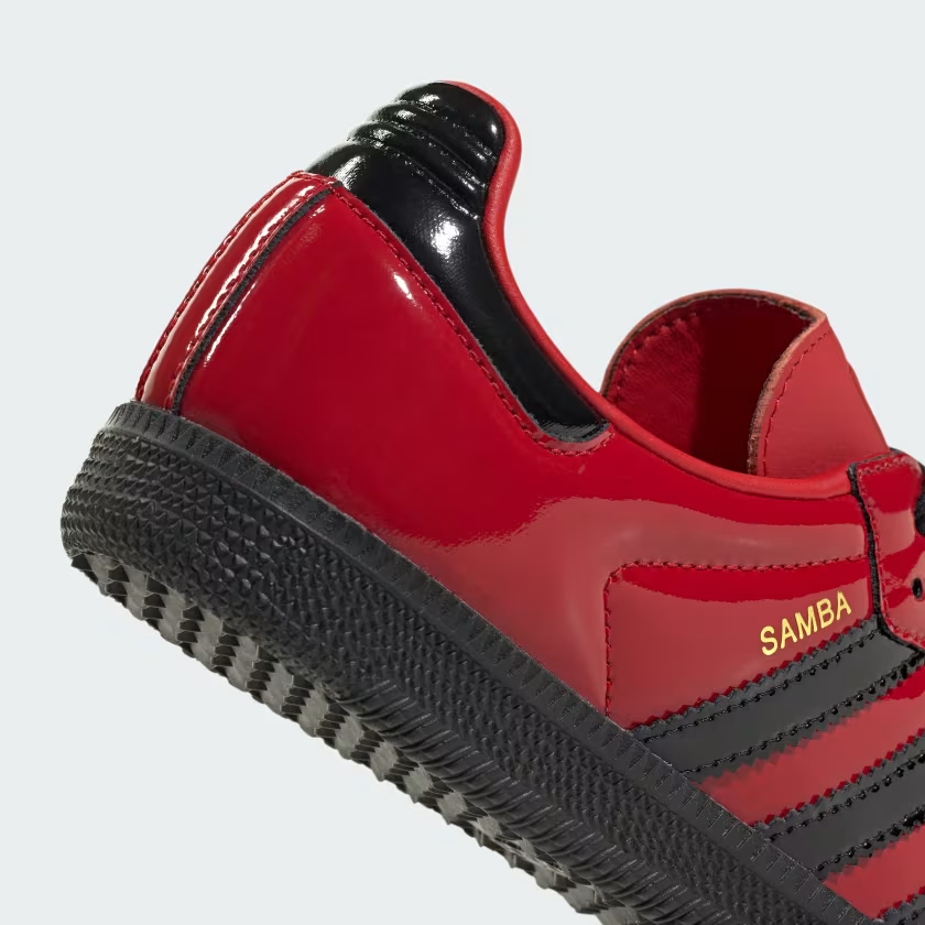 Adidas Samba OG Shoes Better Scarlet / Core Black / Gold Metallic