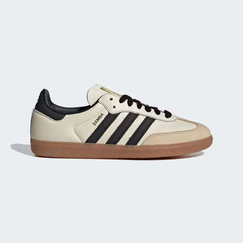Adidas Samba OG Shoes Cream White / Core Black / Sand Strata