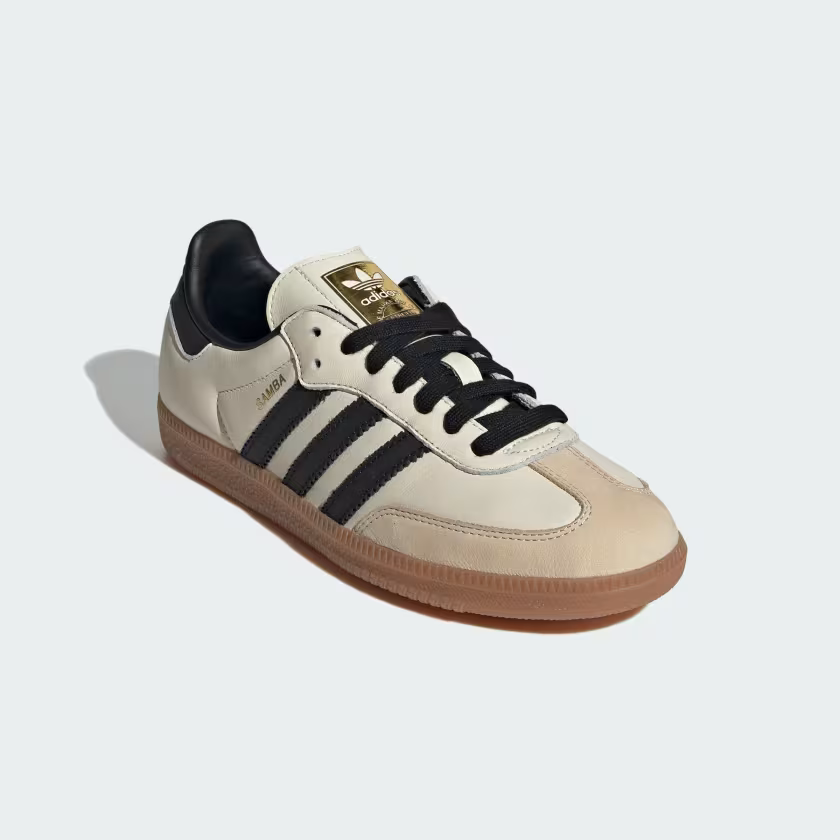 Adidas Samba OG Shoes Cream White / Core Black / Sand Strata