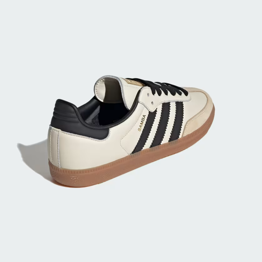 Adidas Samba OG Shoes Cream White / Core Black / Sand Strata