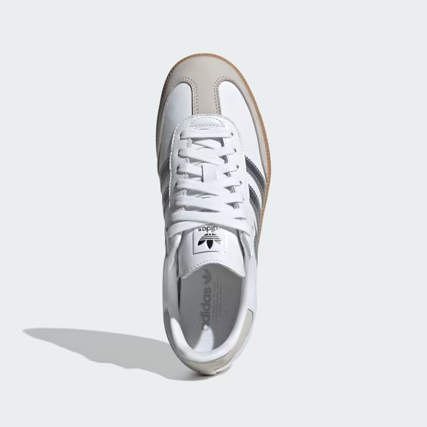 Adidas Samba OG Shoes  Cloud White / Silver Metallic / Grey One