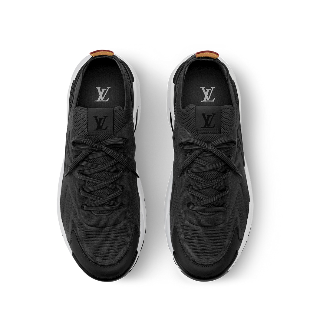 Louis Vuitton TATIC KNIT Sneakers Black / White