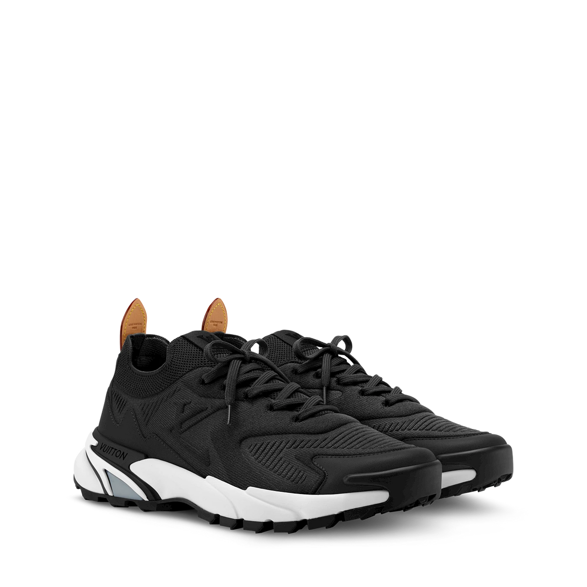 Louis Vuitton TATIC KNIT Sneakers Black / White